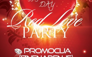 Night club Black & White: Red love party