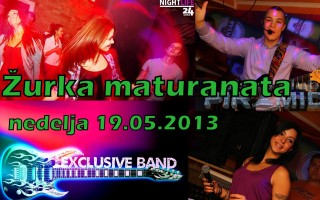 19.05.2013. – Disco club Piramida Busnovi: Žurka maturanata