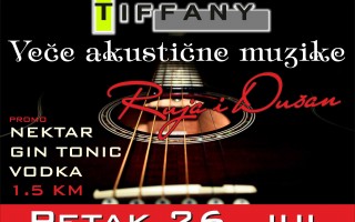 26.07.2013. – Caffe Tiffany Prijedor: Veče akustične muzike
